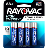 Rayovac High Energy Premium Alkaline Batteries - AA 4Pk BP |