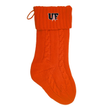 Dasher Holiday Knit Stocking | Orange