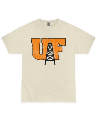 UF Distressed Tee | Bone