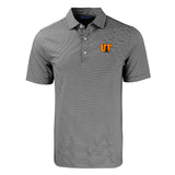 Forge Eco Double Stripe Stretch Recycled Mens Big &Tall Polo | Black/White