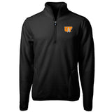 Cascade Eco Sherpa Fleece Mens Big & Tall Quarter Zip Jacket | Black