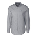 Stretch Oxford Mens Big & Tall Long Sleeve Dress Shirt | White