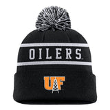 Peak Stripe Beanie | Black/White