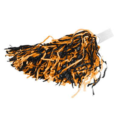 Poms with Ring Tab | Orange & Black