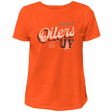 Ladies Vintage Washed Cotton Tee | Orange