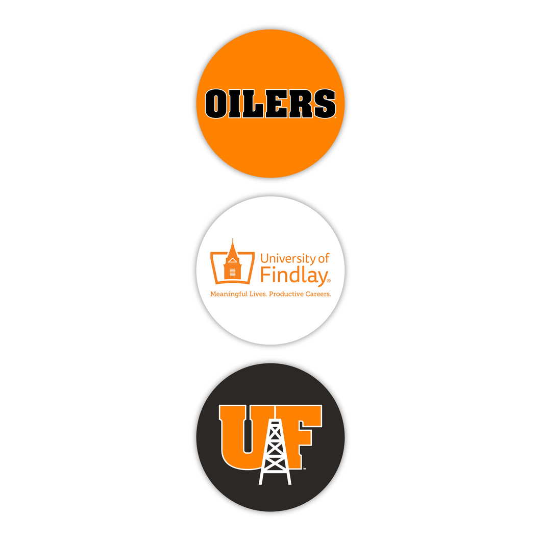 UF Small Round Decals | 3PK
