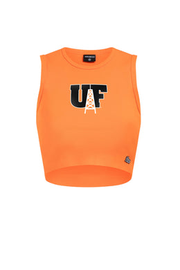 Ladies Cut Off Tank | Orange