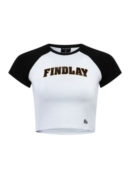 Ladies Homerun Tee | White/Black