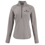 Peshastin Eco Fleece Recycled Womens Half Zip Pullover | Black Heather