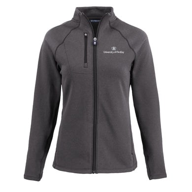 Ladies Peshastin Full Zip | Black Heather