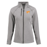 Peshastin Eco Fleece Recycled Womens Full Zip Jacket | Grey Heather
