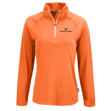 Ladies Coastline 1/4 Zip | Orange