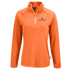 Ladies Coastline 1/4 Zip | Orange