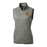 Mainsail Sweater Knit Womens Full Zip Vest | Polished Heather