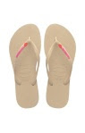 Ladies Sand Grey Slim Kiss Sandal