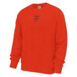 Club Fleece Crew Embroidered | Orange