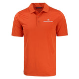 Prospect Eco Textured Stretch Recycled Mens Short Sleeve Polo | Orange