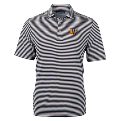 Men's Virtue Stripe Polo | Black/White