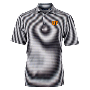Men's Virtue Stripe Polo | Black/White