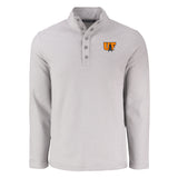 Hunts Point Eco Textured Fleece Recycled Mens Snap Pullover | Polished
