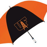 The Birdie Imprinted Golf Umbrella | Orange/Black