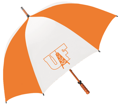 The Eagle Imprinted Golf Umbrella | Orange/White