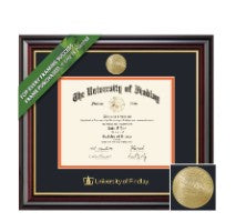 Windsor Molding Diploma Frame | Black and Burnt Orange