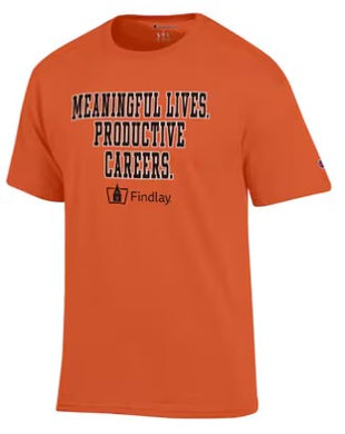Meaningful Lives. Productive Careers. Tee | Orange