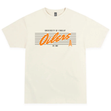 Pinstripe Tee | Vintage White