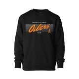 Toddler Pinstripe Crew | Black