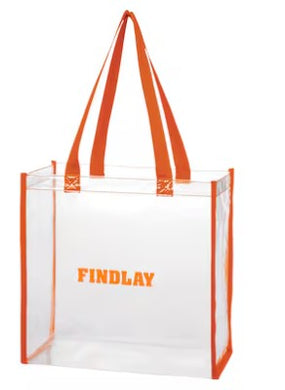 Findlay Clear Tote | Orange
