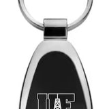 Oil Derrick Teardrop Keychain | Black