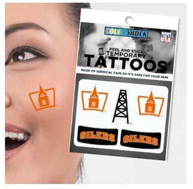 Academic Logo Temporary Tattoos | Orange/Black