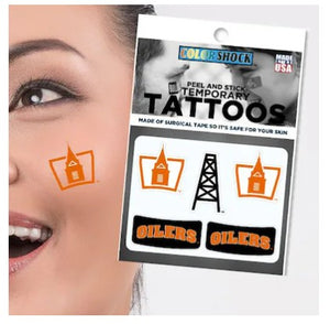 Academic Logo Temporary Tattoos | Orange/Black