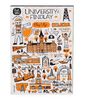 Julia Gash Magnets | Orange/Black Font