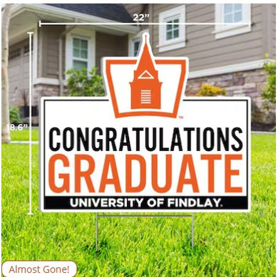 Congratulations Graduation Sign | Orange