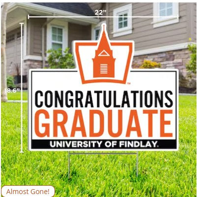 Congratulations Graduation Sign | Orange
