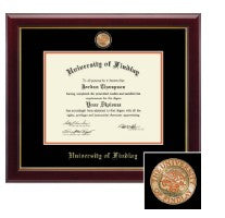 Masterpiece Diploma Frame | Black and Orange Mats