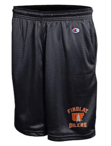 Oil Derrick Mesh Shorts | Black