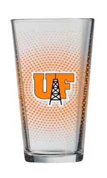 Oil Derrick Pint Glass | Orange