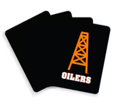 Oilers Playing Cards I Black