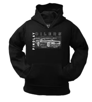 Oilers Car Youth Hoodie | Black