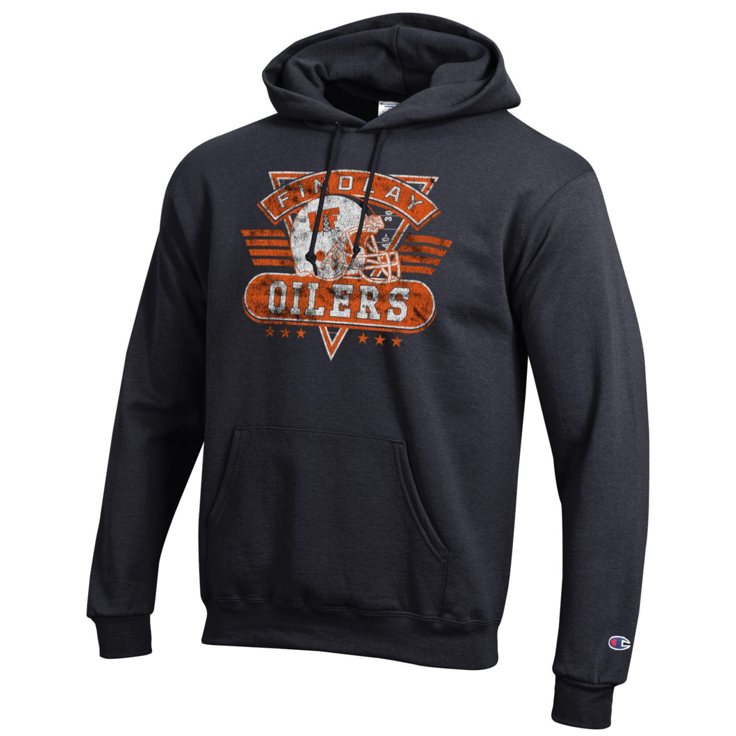 Retro Football Hood | Black