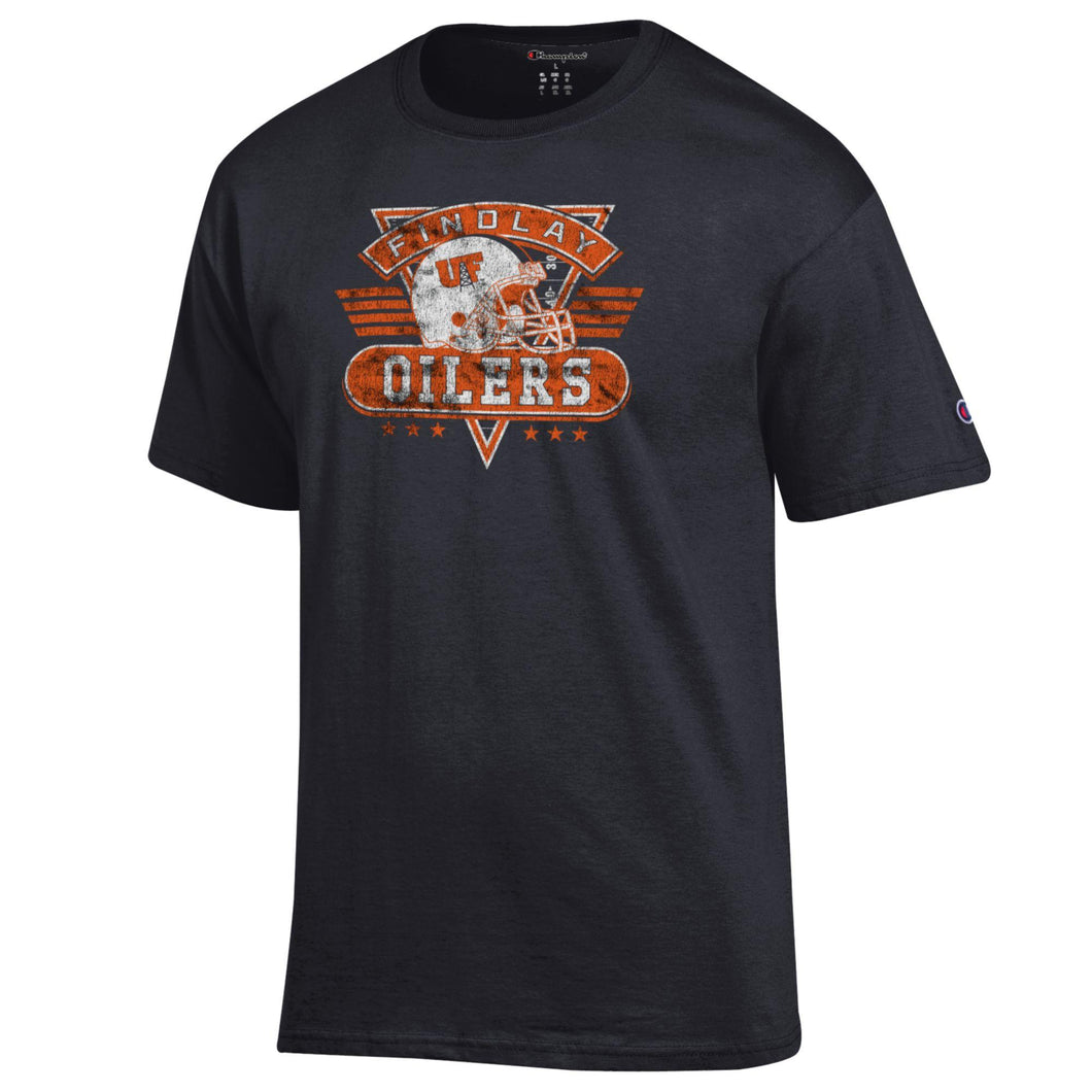 Retro Football Tee | Black